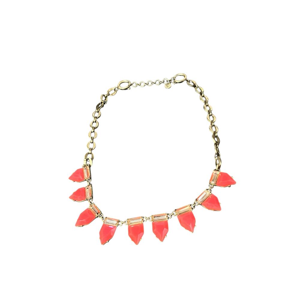 Stella And Dot Coral Gem Eye Candy Necklace